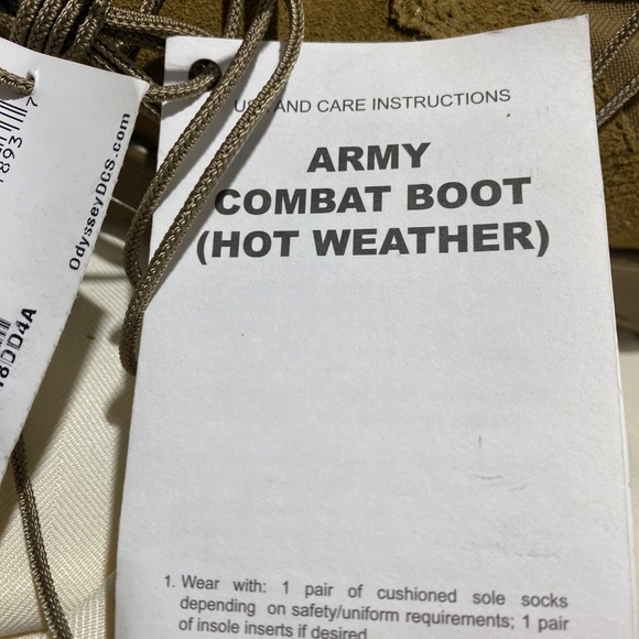 Army Hot Weather Coyote Combat Boots main image 6